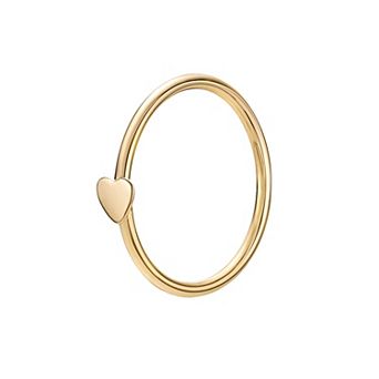 Lila Moon 14k Gold 8 mm Seamless Heart Nose Ring