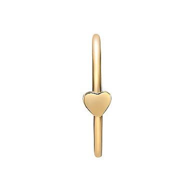 Lila Moon 14k Gold 8 mm Seamless Heart Nose Ring