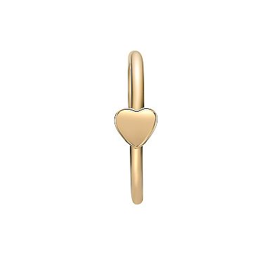 Lila Moon 14k Gold 10 mm Seamless Heart Nose Ring