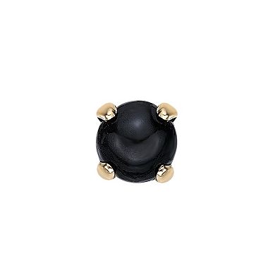 Lila Moon 14k Gold 2.5 mm Onyx Nose Stud