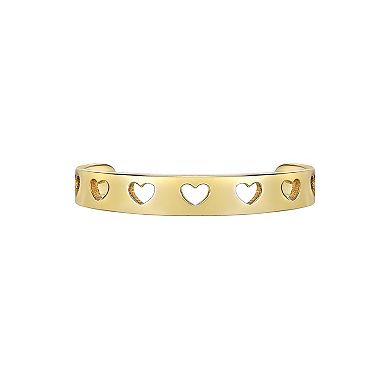Lila Moon 10k Gold Heart Cutout Toe Ring