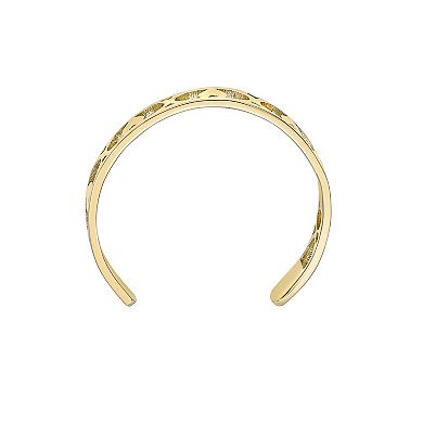 Lila Moon 10k Gold Filigree Heart Toe Ring