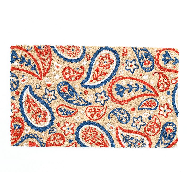 Celebrate Together Americana ALLOVER PAISLEY Doormat, Blue, 18X30