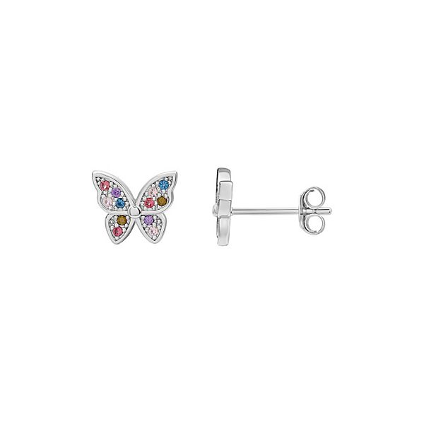 PRIMROSE Sterling Silver Multicolor Nano Stone & Cubic Zirconia ...