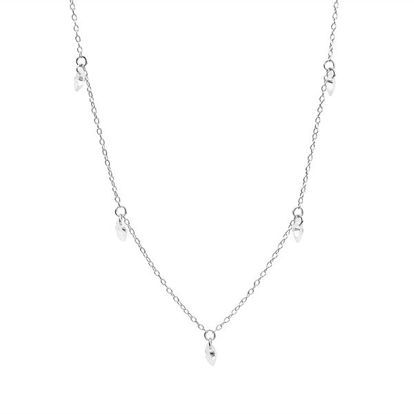 Tuscany Silver Orecchini A Fiore In Argento 925 Riciclato Con Cubic Zirconia Marquise 11x10,5 Mm - 2