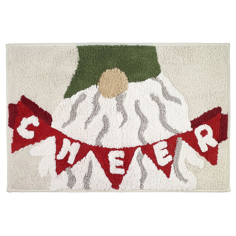 Avanti Merry Gnome Cheer Bath Rug, Multicolor