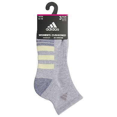 Women's adidas Cushioned 3.0 3-Pack Quarter Socks