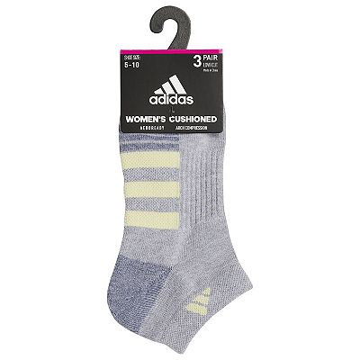 Women's adidas Cushioned 3-Pack Low Cut Socks