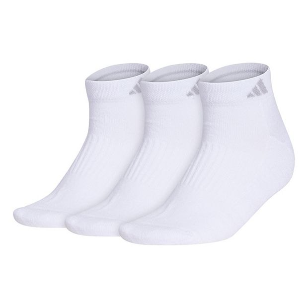 adidas Cushioned No-Show Socks 3 Pairs - White / Blue / Powder Teal