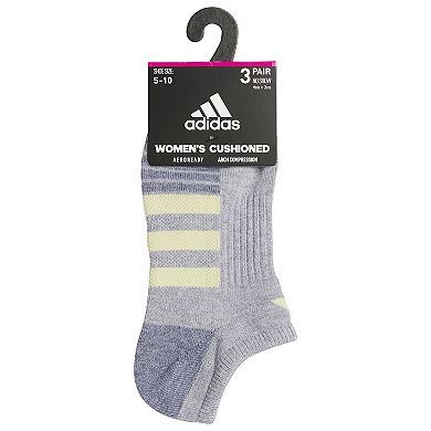 Women's adidas Cushioned 3.0 3-Pack No Show Socks