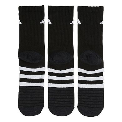 Women's adidas Cushioned 3.0 3-Pack Monochrome Crew Socks