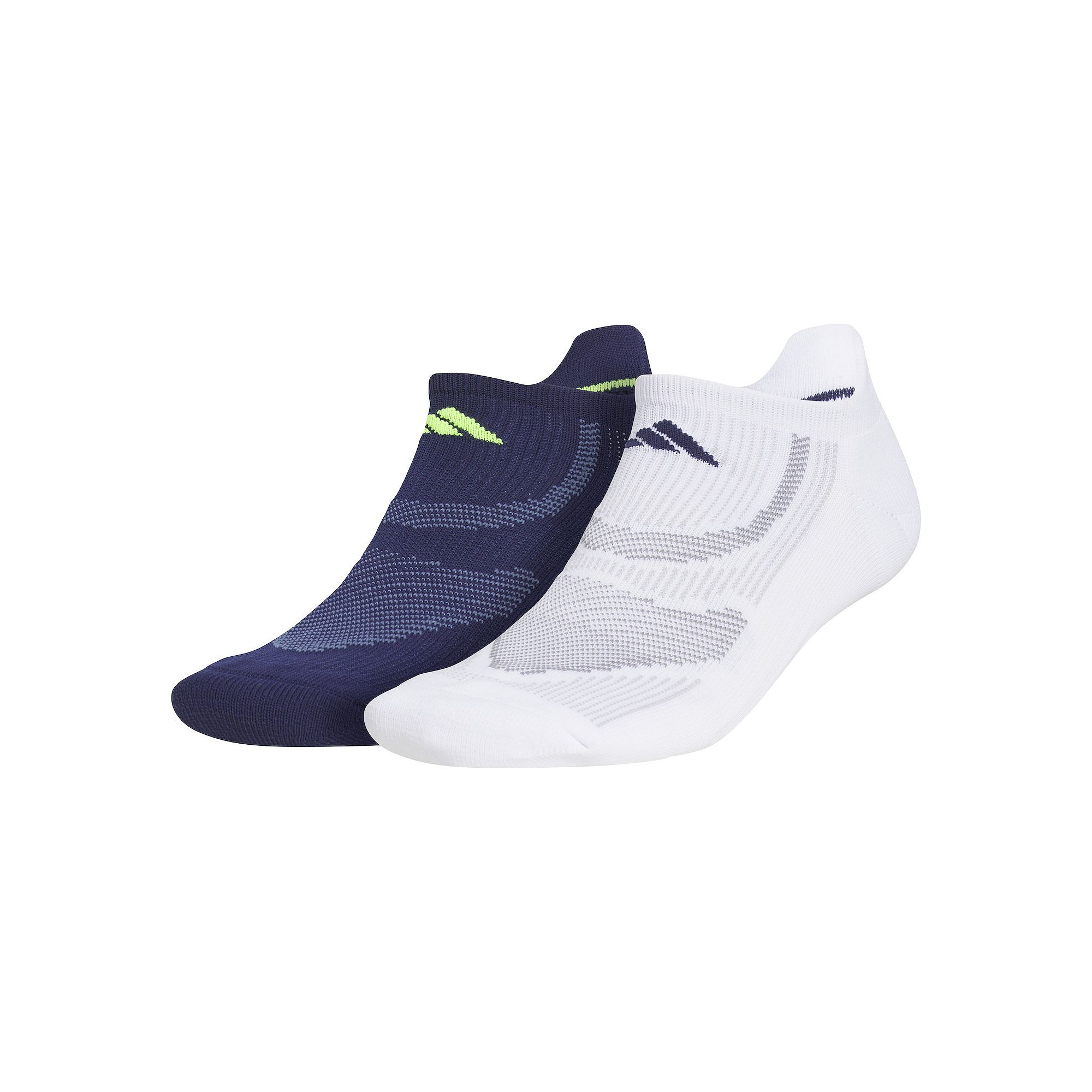 Womens adidas Superlite Performance 2-Pack No Show Socks, Size: 6-9, Dark 