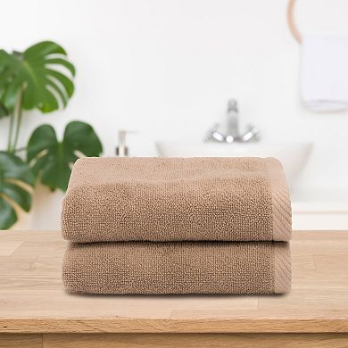 Linum Home Textiles 2-piece Turkish Cotton Ediree Hand Towel Set