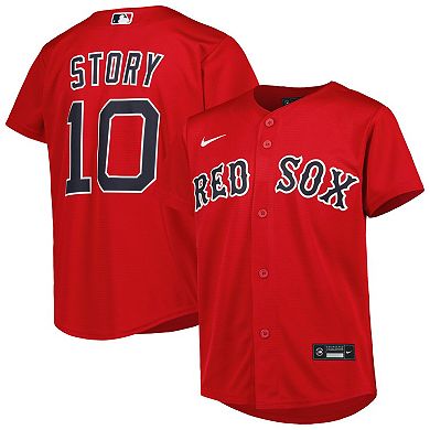 Youth Nike Trevor Story Red Boston Red Sox Alternate Replica Player Jersey