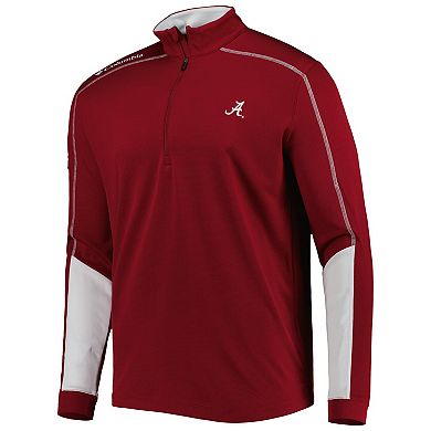 Men's Columbia Crimson Alabama Crimson Tide Shotgun 2.0 Omni-Wick Quarter-Zip Jacket