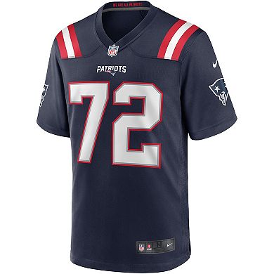 Men's Nike Matt Light Navy New England Patriots Game Retired Player Jersey