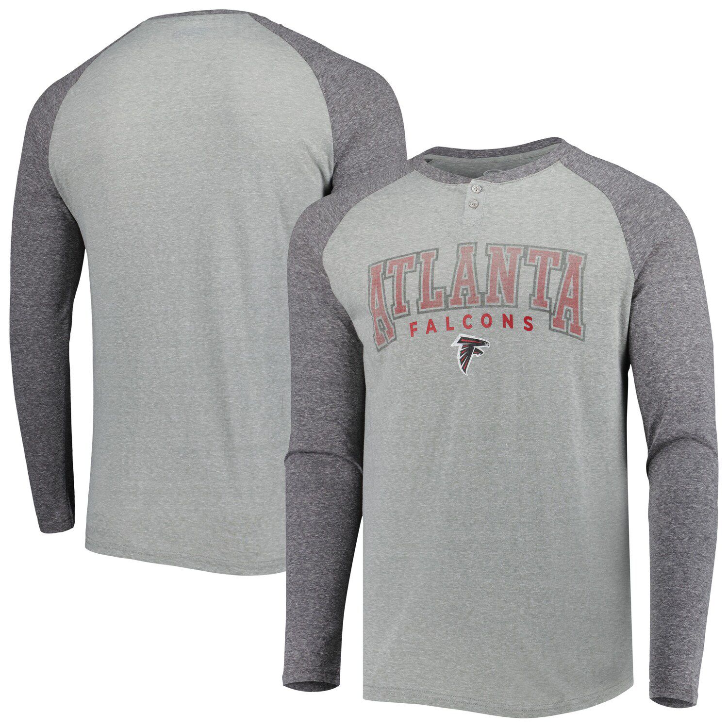 Atlanta Falcons Majestic Threads Lockup Tri-Blend Long Sleeve T