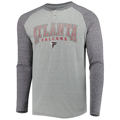 Men's Concepts Sport Gray/Charcoal Atlanta Falcons Ledger Knit Raglan ...