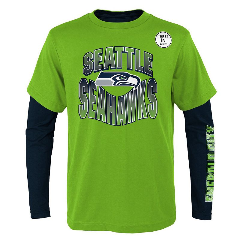 Nike Men's Yard Line (NFL Seattle Seahawks) T-Shirt in Blue, Size: Large | NKGW41S78-079