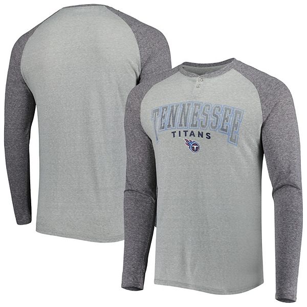 Men's Concepts Sport Gray/Charcoal Tennessee Titans Ledger Knit Raglan ...