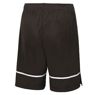 Men's New Era Black Cleveland Browns Combine Authentic Rusher Training Shorts