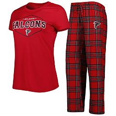 Men's Red Atlanta Falcons Holiday Wordmark Ugly Pajama Set