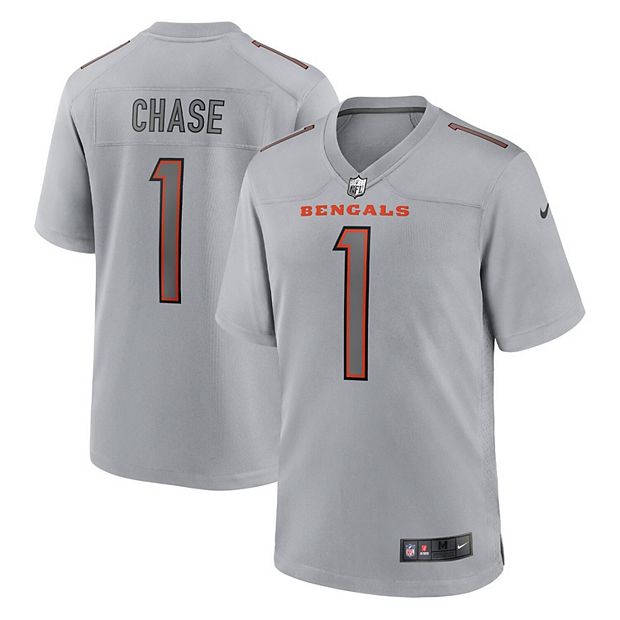 Men's Nike Ja'Marr Chase Gray Cincinnati Bengals Atmosphere