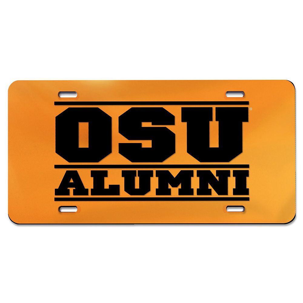 WinCraft Orange Oklahoma State Cowboys Alumni Laser Cut Acrylic License ...