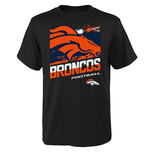 Youth Denver Broncos Black Rowdy T-Shirt