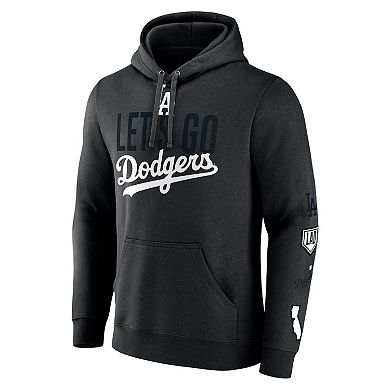 Men's Fanatics Branded Black Los Angeles Dodgers Bases Loaded Pullover ...