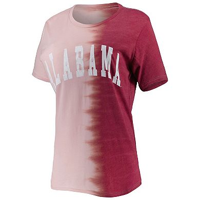 Women's Gameday Couture Crimson Alabama Crimson Tide Find Your Groove Split-Dye T-Shirt