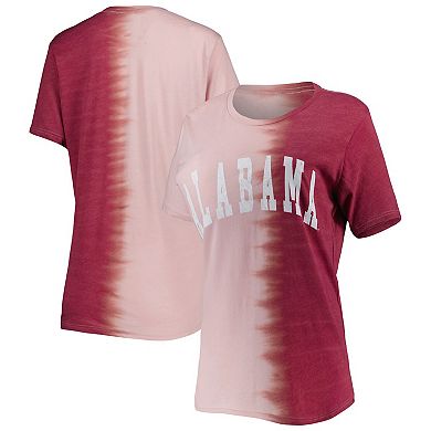 Women's Gameday Couture Crimson Alabama Crimson Tide Find Your Groove Split-Dye T-Shirt