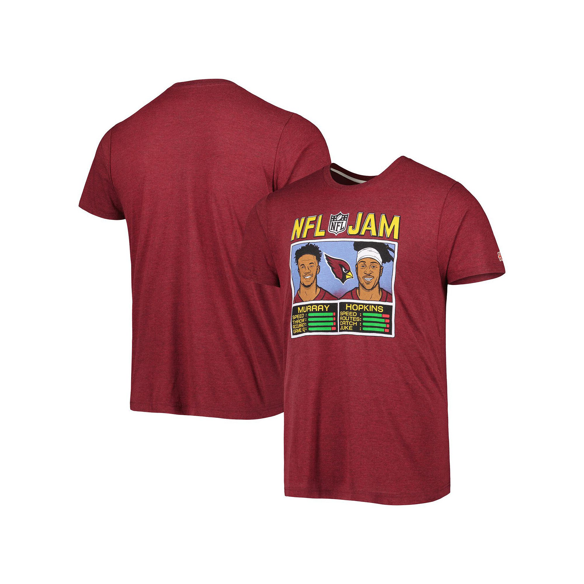 Mens Homage DeAndre Hopkins & Kyler Murray Heather Cardinal Arizona Cardin
