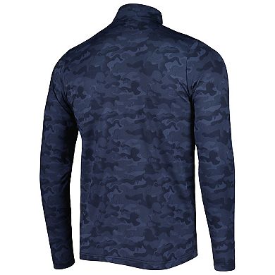 Men's Antigua Navy Tennessee Titans Brigade Quarter-Zip Sweatshirt