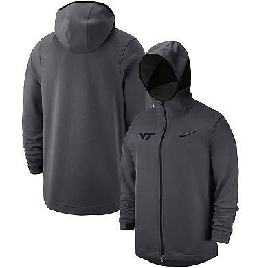 Men's Nike Anthracite Virginia Tech Hokies Tonal Showtime Full-Zip Hoodie