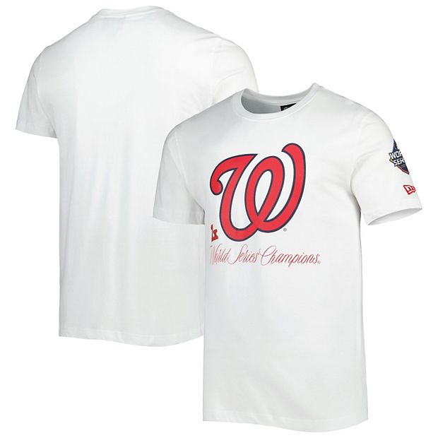 Men's New Era White Washington Nationals Historical Championship T-Shirt