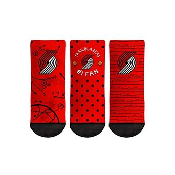 Toddler Rock Em Socks Portland Trail Blazers #1 Fan 3-Pack Crew Socks Set