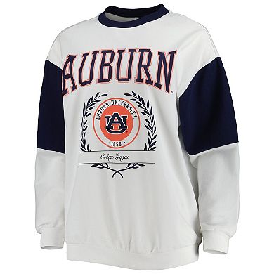 Women's Gameday Couture Navy Auburn Tigers It's A Vibe Dolman Pullover Sweatshirt