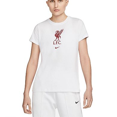 Women's Nike White Liverpool Crest T-Shirt