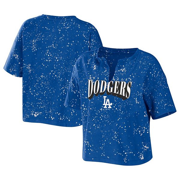 Los Angeles Dodgers WEAR by Erin Andrews Women's Cropped Pullover