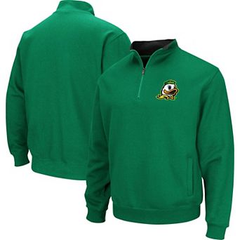 Men's Colosseum Green Oregon Ducks Big & Tall Tortugas Logo Quarter-Zip Sweatshirt