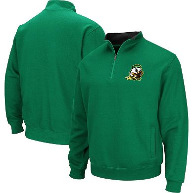 Men's Colosseum Green Oregon Ducks Big & Tall Tortugas Logo Quarter-Zip Sweatshirt