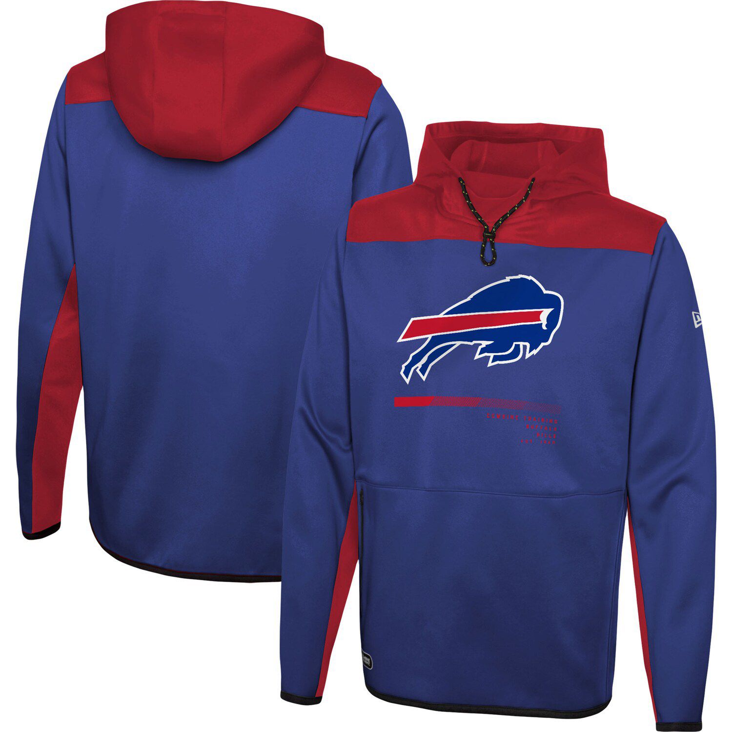 Men's Nike Red Buffalo Bills Fan Gear Wordmark Performance Pullover Hoodie  