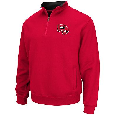 Men's Colosseum Red Western Kentucky Hilltoppers Tortugas Quarter-Zip Sweatshirt