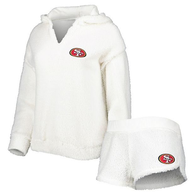 San Francisco 49ers Womens Off Shoulder Hoodie Dress Lace up Sweatshirt Fan  Gift