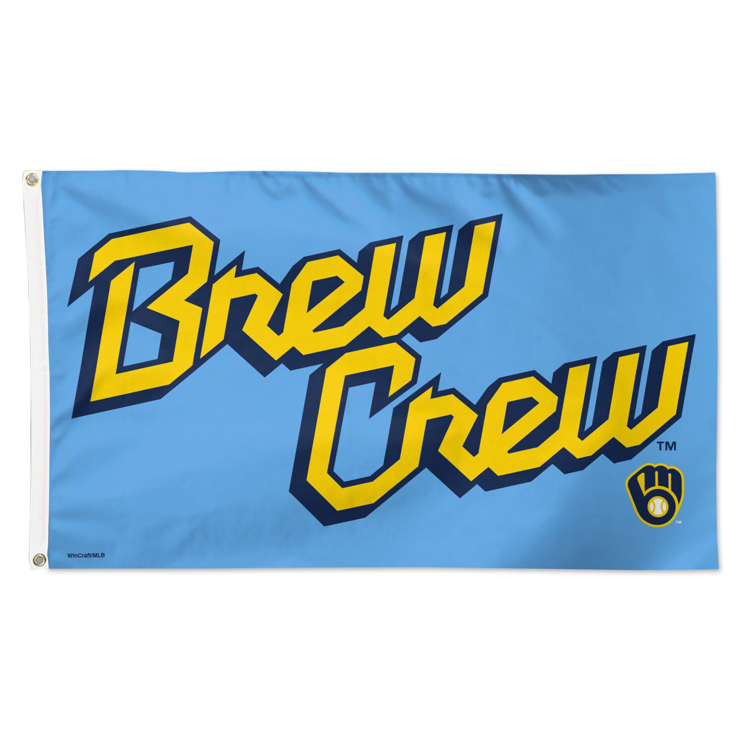 WinCraft Milwaukee Brewers - Bandiera con occhiello, 3 x 15 cm