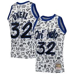 Mens Shaquille O'Neal Mitchell & Ness Magic Cream Jersey Off White/White/White