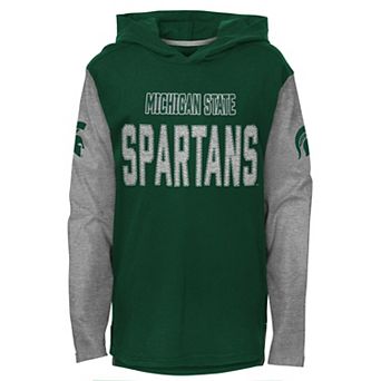 Youth Green Michigan State Spartans Heritage Hoodie Long Sleeve T-Shirt