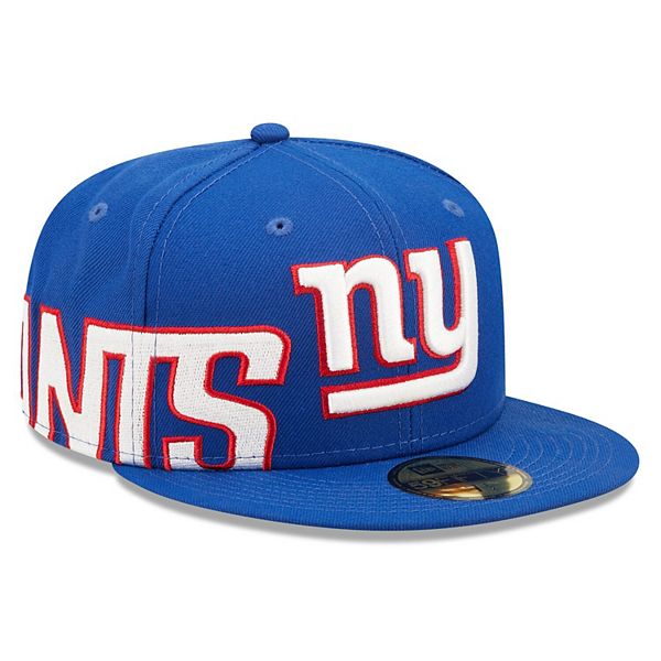 Men's New Era Royal New York Giants Side Split 59FIFTY Fitted Hat