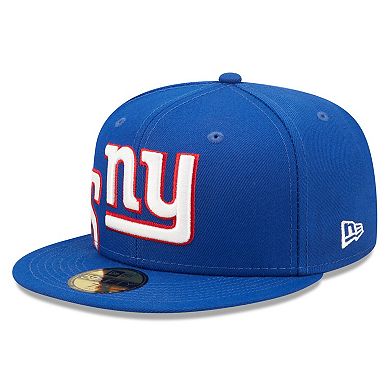 Men's New Era Royal New York Giants Side Split 59FIFTY Fitted Hat